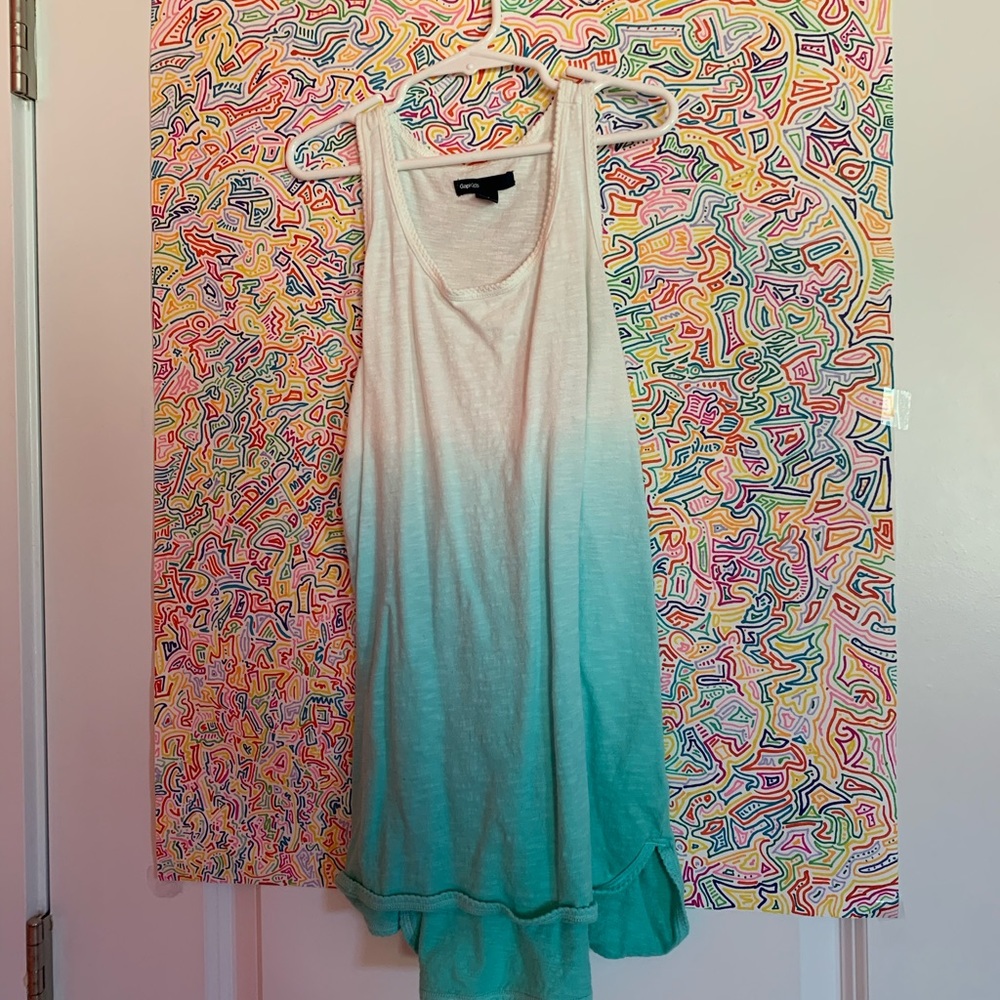 Fun and Fit Blue Ombré Gap Tank